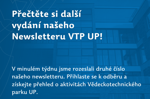Další číslo Newsletteru VTP UP je venku!
