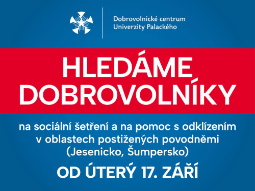 Dobrovolnické centrum UP hledá dobrovolníky