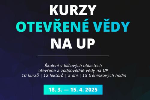 Kurzy otevřené a zodpovědné vědy opět na UP